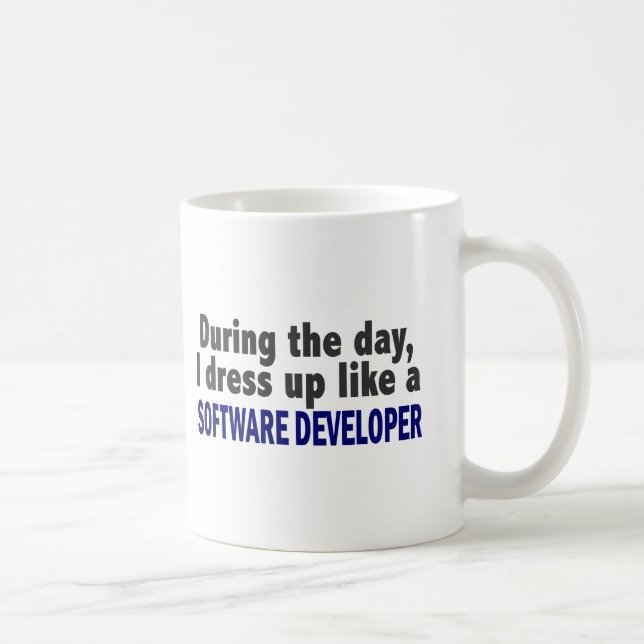 Under dagen klär jag upp lik softwarebärare kaffemugg (Höger)
