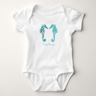 Under den havsbabyJersey bodysuiten vit Tee Shirt