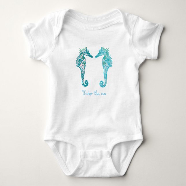 Under den havsbabyJersey bodysuiten vit Tee Shirt (Framsida)