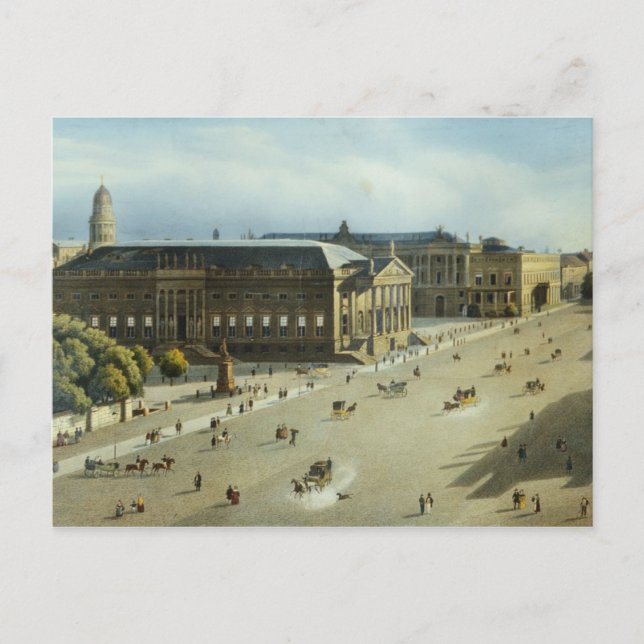 Under den Linden från Armory, 1855 Vykort (Framsida)