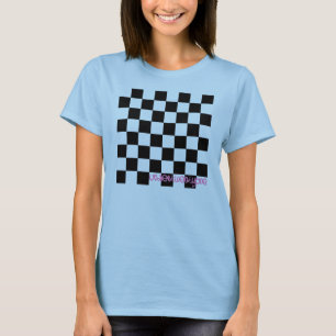 Under den rutiga T-tröja för 21 blått Tee Shirt