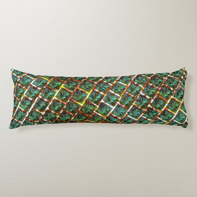 Under den smutsiga och rostiga grillen kroppskudde (Framsidan)