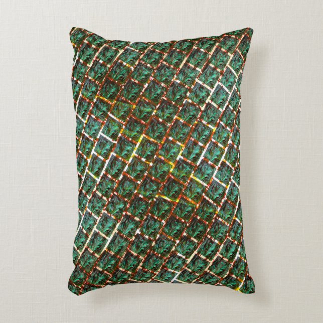 Under den smutsiga och rostiga grillen prydnadskudde (Framsidan(Vertikal))