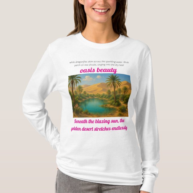 Under det brinnande sol, den gyllene ökensträckan t shirt (Framsida)