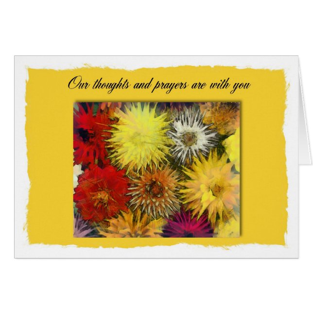 Under din bröstcancerlumpectomy hälsningskort (Framsidan Horizontal)