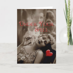 Under din stavade Vintage Valentine Helgkort