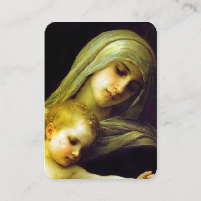 Under ditt skyddskort Junggin Mary Prayer Card Visitkort (Framsida)
