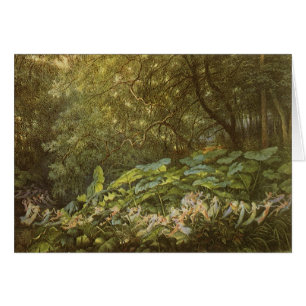 Under Dock-Löven av Richard Doyle, Fairy Art Hälsningskort