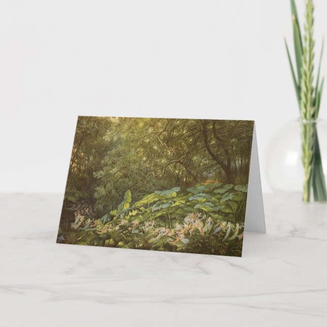 Under Dock-Löven av Richard Doyle, Fairy Art Kort (Framsida)