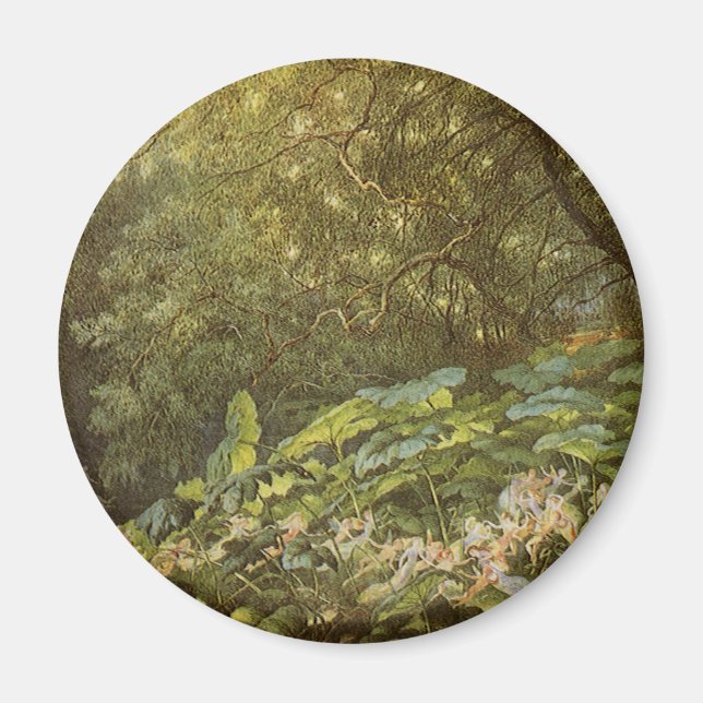 Under Dock-Löven av Richard Doyle, Fairy Art Magnet (Framsidan)