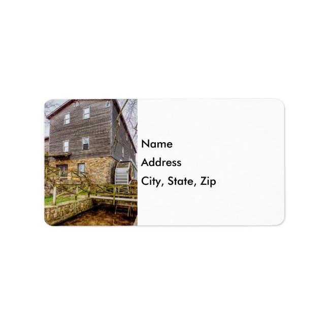 Under Edwards Mill Address Label Adressetikett (Framsidan)