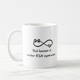 Under ESA Supervision Funny Pet Theapist Kaffemugg