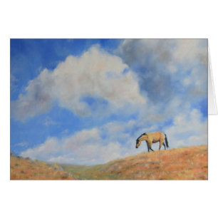 Under ett Big Himmel Original Art Greeting Card Hälsningskort
