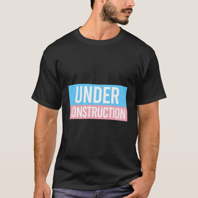 Under Flagga LGBtq Gender Transit T Shirt (Framsida)