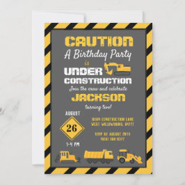 Under Födelsedagsfest Grått Inbjudningar