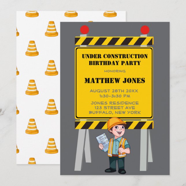 Under Födelsedagsfesten Construction Builder (Fram/baksida)