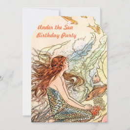 Under Födelsedagsfesten för Sjöjungfru till havs Inbjudningar