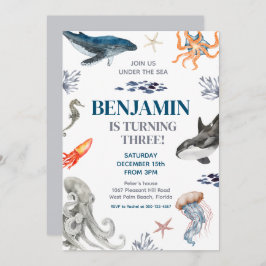 Under Födelsedagsfesten för val av havsvik Inbjudningar