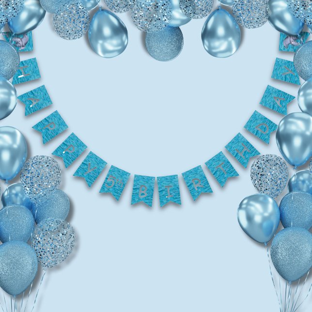 Under Födelsedagsfesten Sea with Dolphins Vimplar (Skapare uppladdad)