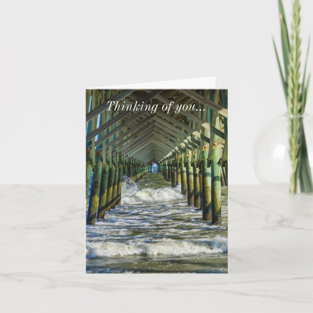 Under Folly Beach Pier tänker du Kort (Framsida)