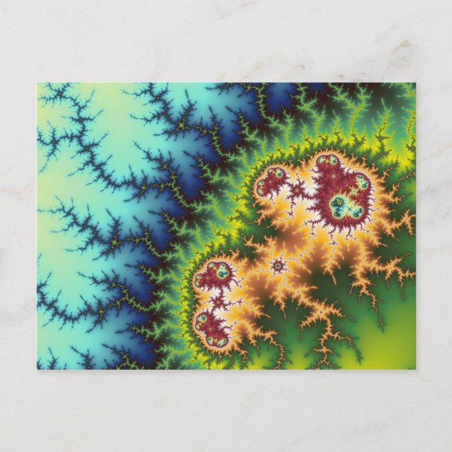 Under Forest - Fractal Postcard Vykort (Framsida)