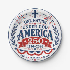 Under God Pappers Tallrik