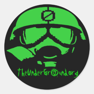 Under Gr0und Sticker 1 Runt Klistermärke