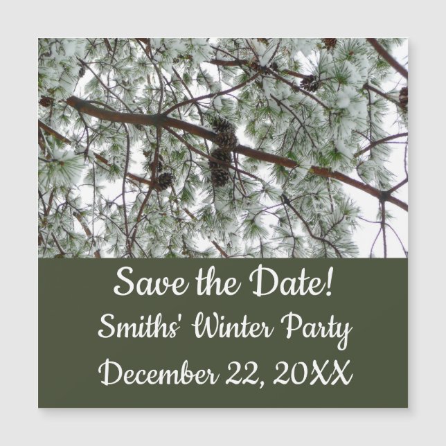 Under Gräs Winter Photo under Snö täckte Träd (Framsida)