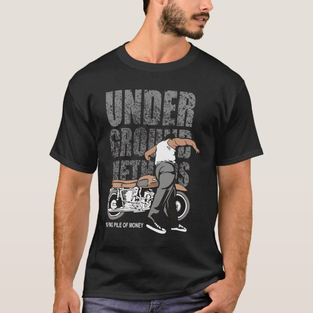 Under Ground Riders Graphic T-Shirt – Vintage Bike (Framsida)