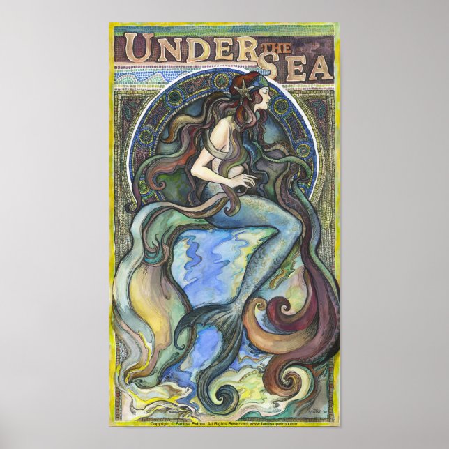 "Under havet" - 16,50" x 11,00", Poster/Papper Poster (Framsidan)