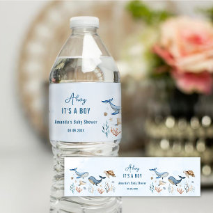 Under havet Ahoy är det en pojkvän-babystötare Vattenflaskor Etikett