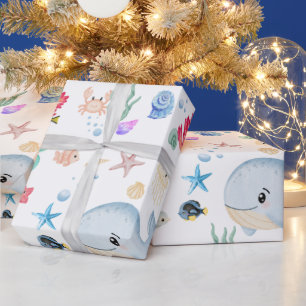 Under havet akva baby shower present  presentpapper