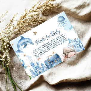 Under havet Baby Shower Bokförfrågan Tilläggskort