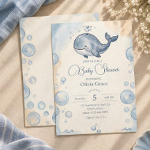 Under havet Baby Shower Inbjudan