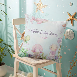 Under havet Baby Shower Kastkudde Kudde