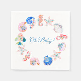Under havet Baby Shower  Pappersservett