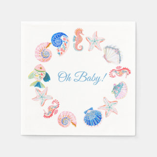 Under havet Baby Shower Pappersservett