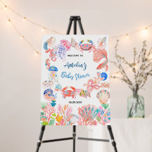 Under havet Baby Shower Skumkort
