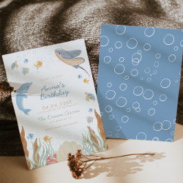 Under havet barnkalas inbjudningar