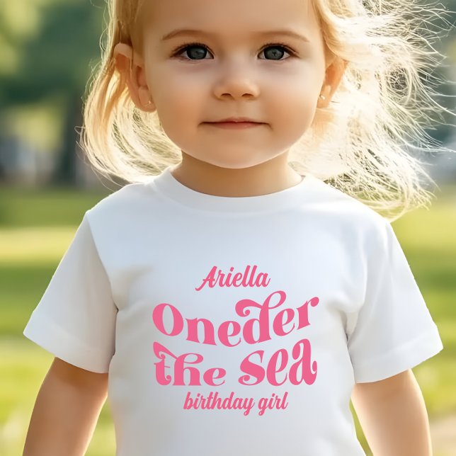 Under Havet Blomma Glitter Havfruehale  T Shirt (Skapare uppladdad)