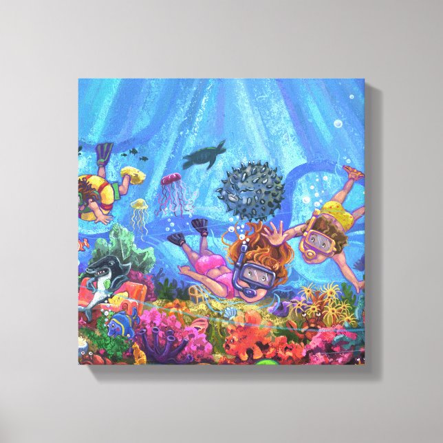 Under havet canvastryck (Framsida)