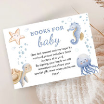 Under havet! Cute Boy Shower Bok för Baby