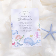 Under havet | Cute Nautical Boys Födelsedagsfest