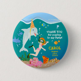 Under havet delfiner och Födelsedagsfest av flicko Knapp