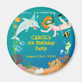 Under havet delfiner och Födelsedagsfest av flicko Magnet