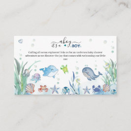 under havet dess ungdjur på havet tilläggskort