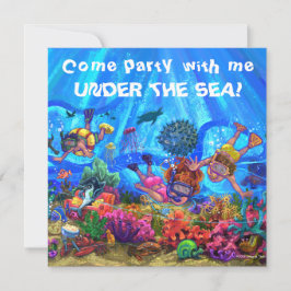Under havet fest inbjudan