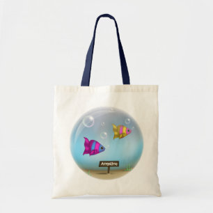 Under havet - Fiskarnas Bowl design - Tote Bag Tygkasse