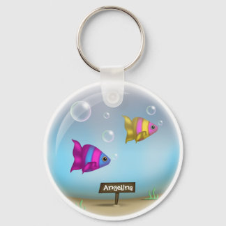 Under Havet - Fiskskorgsdesign - Nyckelkedja Nyckelring