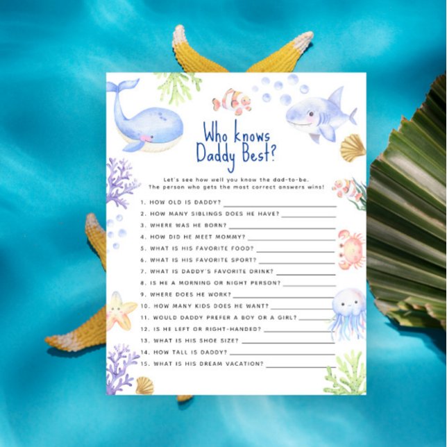 Under havet Game Vem känner pappa bäst (Skapare uppladdad)